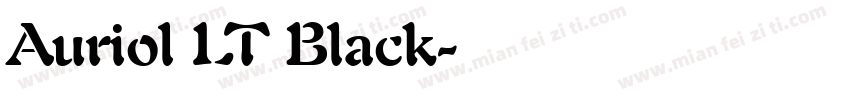 Auriol LT Black字体转换